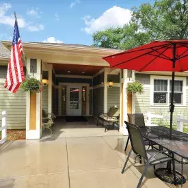 Mendota Manor backyard
